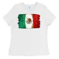 White Mexican Flag Ladies Tee - texasbilliewilder