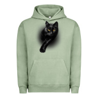 Pigment Oil Green Black Cat Yellow EyesCats Tee Shirt Gifts Urban Hoodie - trangStudio
