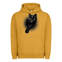 Pigment Peanut Butter Black Cat Yellow EyesCats Tee Shirt Gifts Urban Hoodie - trangStudio