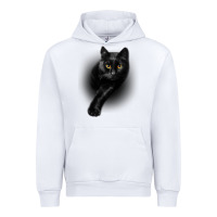 White Black Cat Yellow EyesCats Tee Shirt Gifts Urban Hoodie - trangStudio