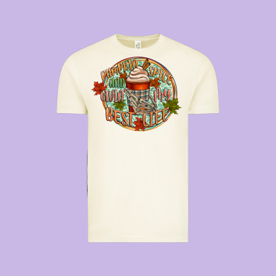 Pumpkin Spice And Livin My Best Life Vintage Tee Designed By Cowgirlartshop