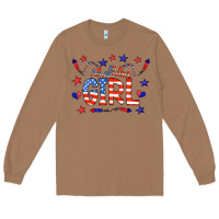 Toasted Coconut all american girl doodle letters Long Sleeve Tee - CowCowDesign
