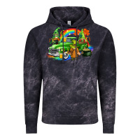 Cloud Black St. Patrick's Day truck with gnomies Vintage Hoodie - CowGirlArtShop