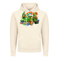 Vintage Artic St. Patrick's Day truck with gnomies Vintage Hoodie - CowGirlArtShop
