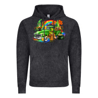 Vintage Black St. Patrick's Day truck with gnomies Vintage Hoodie - CowGirlArtShop