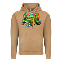 Vintage Camel St. Patrick's Day truck with gnomies Vintage Hoodie - CowGirlArtShop