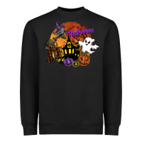 Black halloween Heavyweight Sweatshirt - SublimationCraftShop
