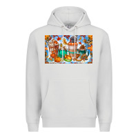 Dove Grey Thanksgiving Coffee Drink Kids Cup Premium Hoodie - CowhideDigitalArt