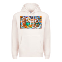 Pale Pink Thanksgiving Coffee Drink Kids Cup Premium Hoodie - CowhideDigitalArt