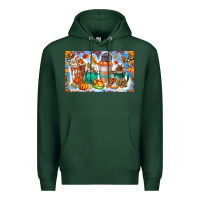 Sports Green Thanksgiving Coffee Drink Kids Cup Premium Hoodie - CowhideDigitalArt