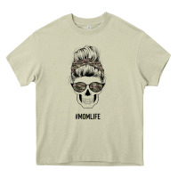 Mossy Feminine Camouflage Patterned Mom Skull Heavy Core Tee - Bettercallsaul