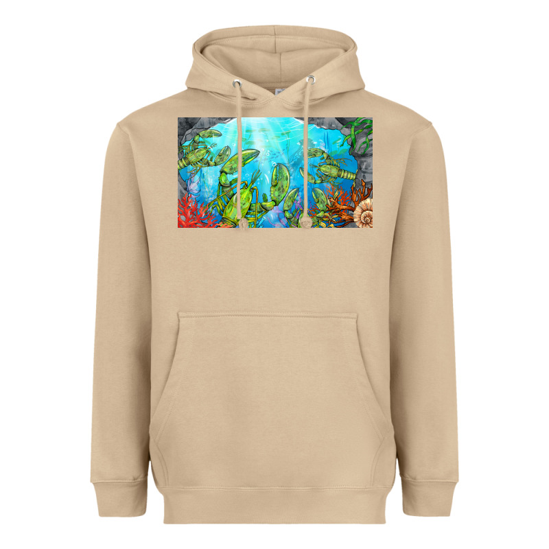 Lobster Sippy Cup Heavyweight Hoodie by BarkalooDesign | Teevron