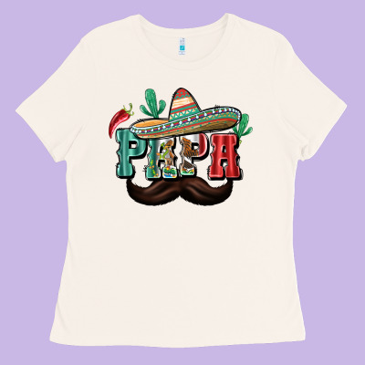 Mexican Papa Ladies Tee Designed By Texasbilliewilder