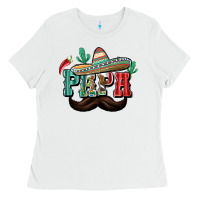 White Mexican Papa Ladies Tee - texasbilliewilder