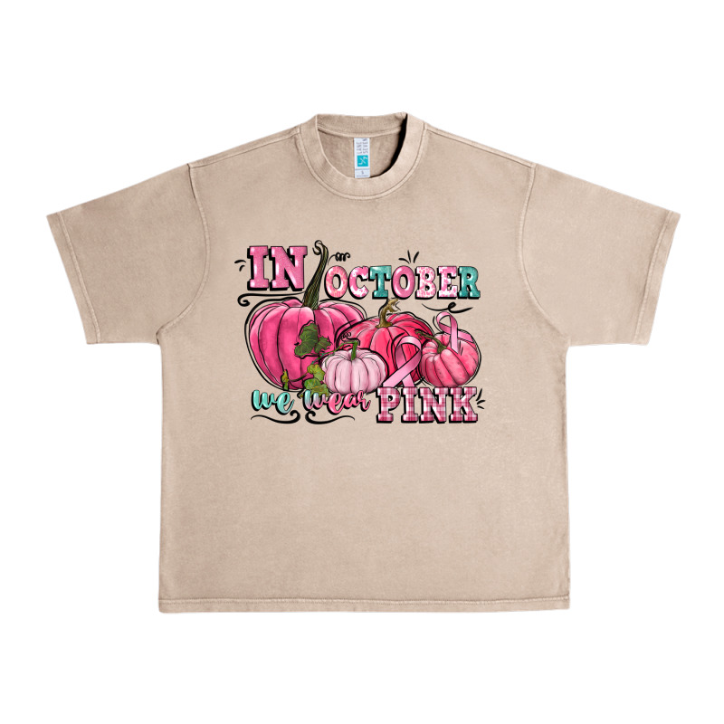 In October We Wear Pink Urban Heavy Tee by CowGirlArtShop | Teevron