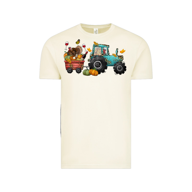 Thanksgiving Tractor Vintage Tee by CowGirlArtShop | Teevron