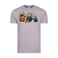 Vintage Zinc thanksgiving tractor Vintage Tee - CowGirlArtShop