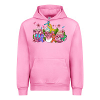 Fuchsia Pink western cancer  coffee cups with ribbons Urban Hoodie - AdoDesignShop