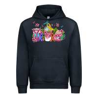 Navy western cancer  coffee cups with ribbons Urban Hoodie - AdoDesignShop