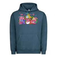 Pigment Midnight Navy western cancer  coffee cups with ribbons Urban Hoodie - AdoDesignShop