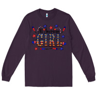 Plum All American Girl Long Sleeve Tee - CowCowDesign