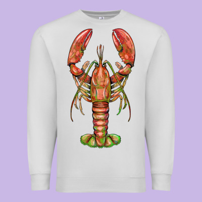 Lobster Premium Sweatshirt Designed By Barkaloodesign
