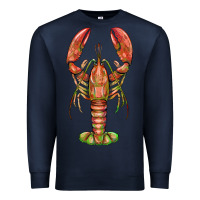 Navy lobster Premium Sweatshirt - BarkalooDesign