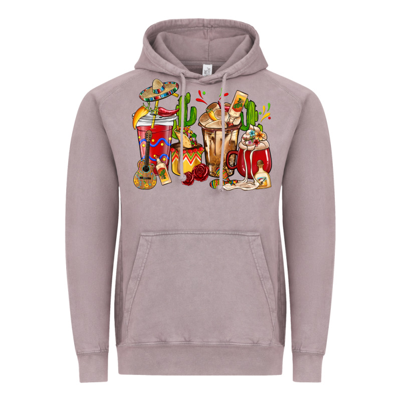 Cino De Mayo Coffee Cups Mexico Vintage Hoodie by HowdyJamesFarm | Teevron