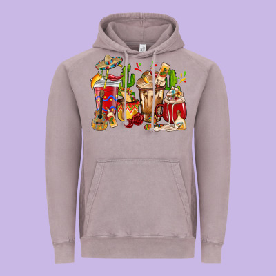 Cino De Mayo Coffee Cups Mexico Vintage Hoodie Designed By Howdyjamesfarm