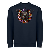 Navy halloween donkey Heavyweight Sweatshirt - SublimationCraftShop