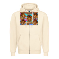 Sandshell lion Zipper Hoodie - Artiststas