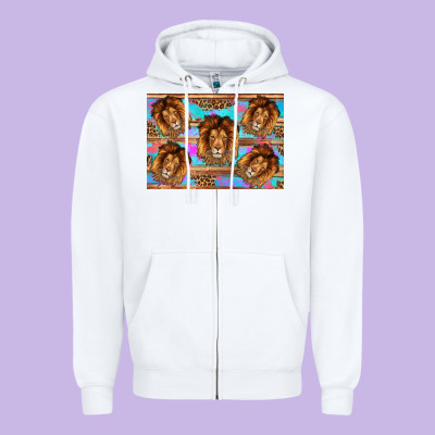 Lion Zipper Hoodie Designed By Artiststas
