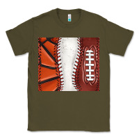 Army Green baseball and basketball and football tumbler tbs Classic Tee - TumblerDesignByShophia