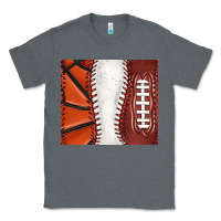 Charcoal Heather baseball and basketball and football tumbler tbs Classic Tee - TumblerDesignByShophia