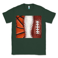 Sports Green baseball and basketball and football tumbler tbs Classic Tee - TumblerDesignByShophia