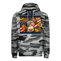 Slate Camo Western 4th Of July Cow Premium Hoodie - LillyAllenDesigns