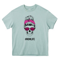 Arona Pink Glitter, Leopard Pattern Mom Skull Heavy Core Tee - Bettercallsaul