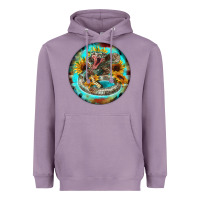 Lavender rattlesnake and sunflower Heavyweight Hoodie - BarkalooDesign