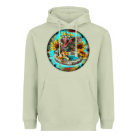 Matcha rattlesnake and sunflower Heavyweight Hoodie - BarkalooDesign
