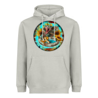 Moon Dust rattlesnake and sunflower Heavyweight Hoodie - BarkalooDesign