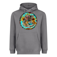 Storm rattlesnake and sunflower Heavyweight Hoodie - BarkalooDesign