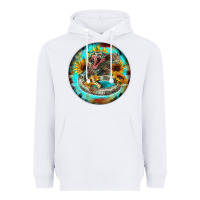 White rattlesnake and sunflower Heavyweight Hoodie - BarkalooDesign