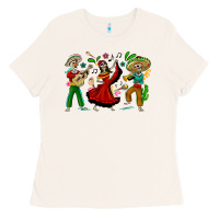 Bone Mexican Skeletons Ladies Tee - texasbilliewilder