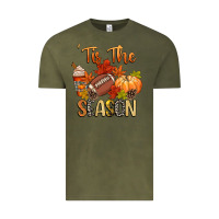 Vintage Olive tis the season football Vintage Tee - CowGirlArtShop
