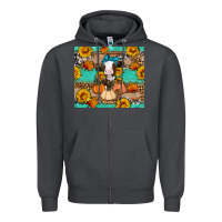Smoke Cow fall pumpkin Zipper Hoodie - Artiststas
