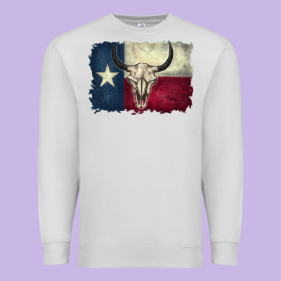 Texas Flag Premium Sweatshirt Designed By Barkaloodesign