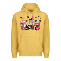 Antique Gold cat mom coffee Premium Hoodie - Jasminsmagicworld