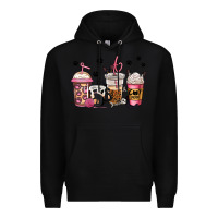 Black cat mom coffee Premium Hoodie - Jasminsmagicworld