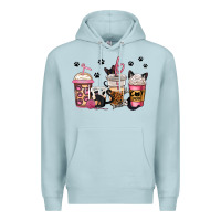 Blue Mist cat mom coffee Premium Hoodie - Jasminsmagicworld