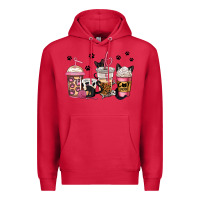 Cardinal cat mom coffee Premium Hoodie - Jasminsmagicworld